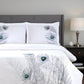 Blue and White King 100% Cotton 200 Thread Count Washable Duvet Cover Set