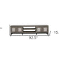 93" White Solid Wood Cabinet Enclosed Storage Distressed TV Stand