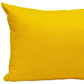 12" X 18" Yellow Cotton Lumbar Throw Pillow