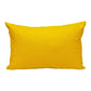 12" X 18" Yellow Cotton Lumbar Throw Pillow