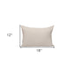 12" X 18" Natural Cotton Throw Pillow