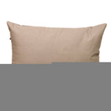 12" X 18" Gray Cotton Throw Pillow