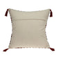 20" Red and Black Cotton Throw Pillow with Tassels