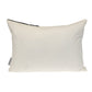 14" X 20" Beige and Black Geometric Cotton Throw Pillow