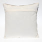 18" Brown And White Cotton Striped Throw Pillow