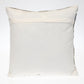 18" Brown And White Cotton Striped Throw Pillow