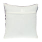 18" Purple and White Cotton Throw Pillow