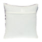 18" Purple and White Cotton Throw Pillow