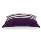 18" Purple and White Cotton Throw Pillow