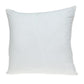 22" Gold and White Floral Cotton Throw Pillow With Embroidery