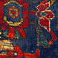 18" Blue and Red Cotton Throw Pillow