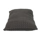 14" X 26" Dark Gray Cotton Lumbar Throw Pillow with Texture