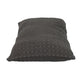14" X 26" Dark Gray Cotton Lumbar Throw Pillow with Texture