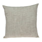 22" Beige and Blue Poly Cotton Blend Throw Pillow with Embroidery and applique