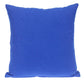 18" Blue Cotton Throw Pillow