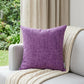 18" Purple Weave Cotton Throw Pillow