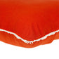 16" Orange Cotton Throw Pillow With Fringe