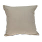18" Beige and Blue Diamond Cotton Throw Pillow With Embroidery