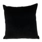 22" Black and Blue Ogee Cotton Throw Pillow with Embroidery and Applique
