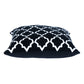 20" Black and White Geometric Cotton Throw Pillow
