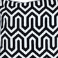 20" Black Geometric Cotton Throw Pillow