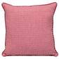 18" Red and White Cotton Reversible Throw Pillow