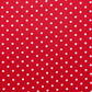 18" Red and White Cotton Reversible Throw Pillow