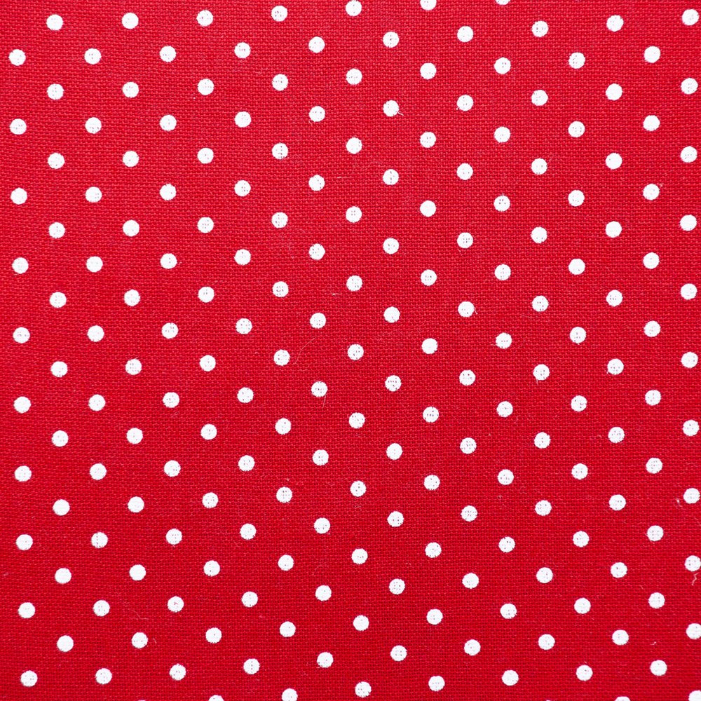 18" Red and White Cotton Reversible Throw Pillow