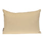 14" X 20" Beige and Gold Striped Cotton Blend Throw Pillow