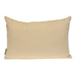 14" X 20" Beige and Gold Striped Cotton Blend Throw Pillow