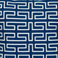 20" Blue Geometric Cotton Throw Pillow