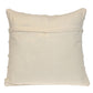 20" Off White Geometric Cotton Throw Pillow