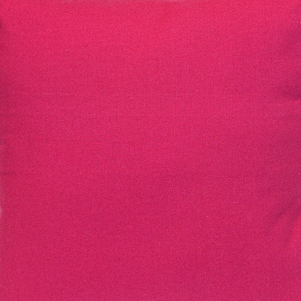 16" Pink Cotton Throw Pillow