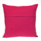 20" Hot Pink Cotton Throw Pillow With Fringe