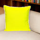 16" Yellow Cotton Throw Pillow