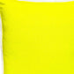 16" Yellow Cotton Throw Pillow