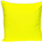 20" Yellow Cotton Throw Pillow