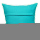 20" Blue Cotton Throw Pillow