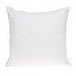 20" Green and White Ogee Cotton Throw Pillow With Embroidery