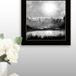 Big Moon Lake Black Framed Print Wall Art