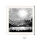 Big Moon Lake Black Framed Print Wall Art