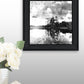 Lakeside Pines Black Framed Print Wall Art