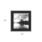 Lakeside Pines Black Framed Print Wall Art
