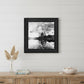 Lakeside Pines Black Framed Print Wall Art