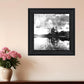 Lakeside Pines Black Framed Print Wall Art