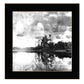 Lakeside Pines Black Framed Print Wall Art