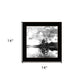 Lakeside Pines Black Framed Print Wall Art