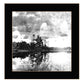 Lakeside Pines Black Framed Print Wall Art