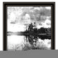 Lakeside Pines Black Framed Print Wall Art