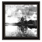 Lakeside Pines Black Framed Print Wall Art